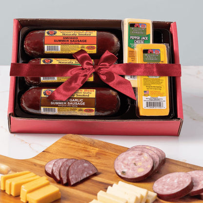 Premium Variety Wisconsin Cheese & Sausage Gift Box | Great for Gifts & Charcuterie Boards | Low Carb, High Protein, Keto-Friendly