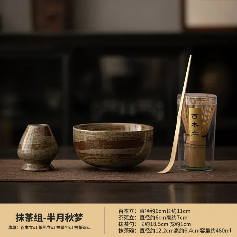 Japanese Matcha Set Safe Bamboo Whisk Teaspoon Tea Sets Indoor Beverage Shop Tea-Making Tools Accessories Birthday Gifts Home