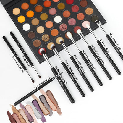 Makeup Brushes with Travel Bag 15Pcs Makeup Brush Set | Premium Synthetic Powder Foundation Contour Blush Concealer Eye Shadow Blending Liner Make up Brush Kit