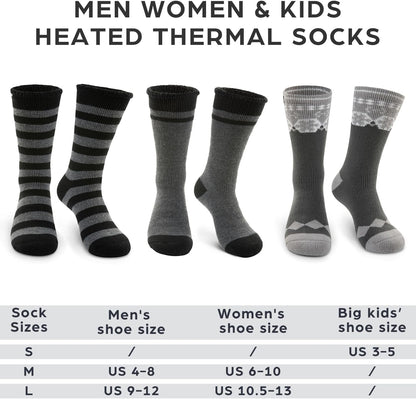 Winter Thermal Socks - Warm Sock for Men Women Cold Weather - Insulated Socks Thick Snow Sock