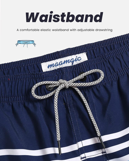 Mens Swim Trunks Quick Dry Swim Shorts with Mesh Lining Funny Swimwear Bathing Suits 7Inch