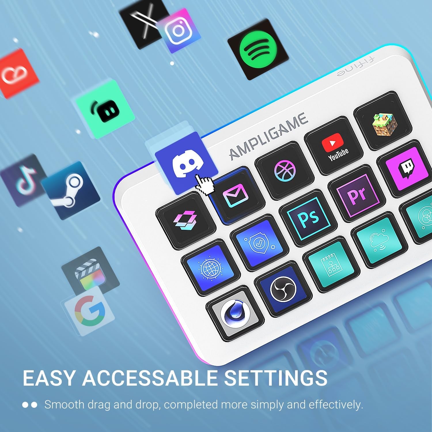 D6W Streaming Keyboard &Amp; Controller