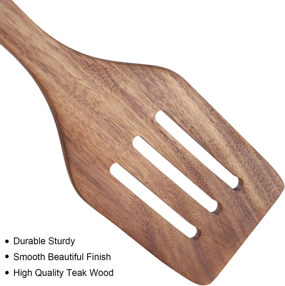 Wooden Cooking Utensils Set 4-Piece Wood Kitchen Utensil Set | for Non Stick Cookware Wooden Spatula,Fork,Turner,Ladle,Strainer Spoons