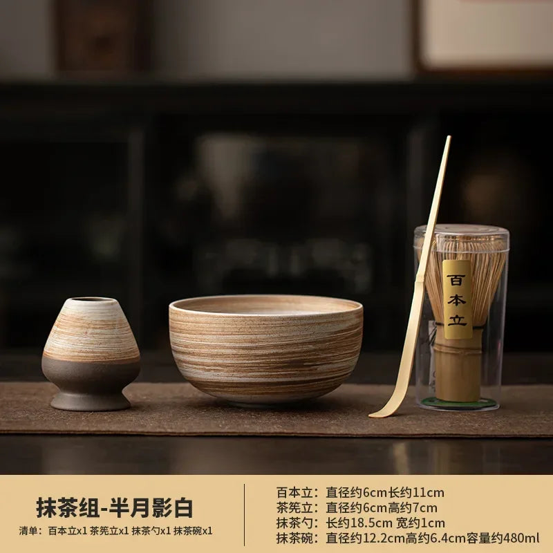 Japanese Matcha Set Safe Bamboo Whisk Teaspoon Tea Sets Indoor Beverage Shop Tea-Making Tools Accessories Birthday Gifts Home