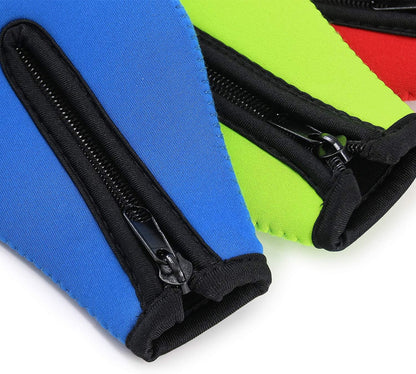 Beer Bottle Insulator Sleeve Different Color. Zip-Up Bottle Jackets. Keeps Beer Cold and Hands Warm. Classic Extra Thick Neoprene with Stitched Fabric Edges, Enclosed Bottom (Set of 12 Color)