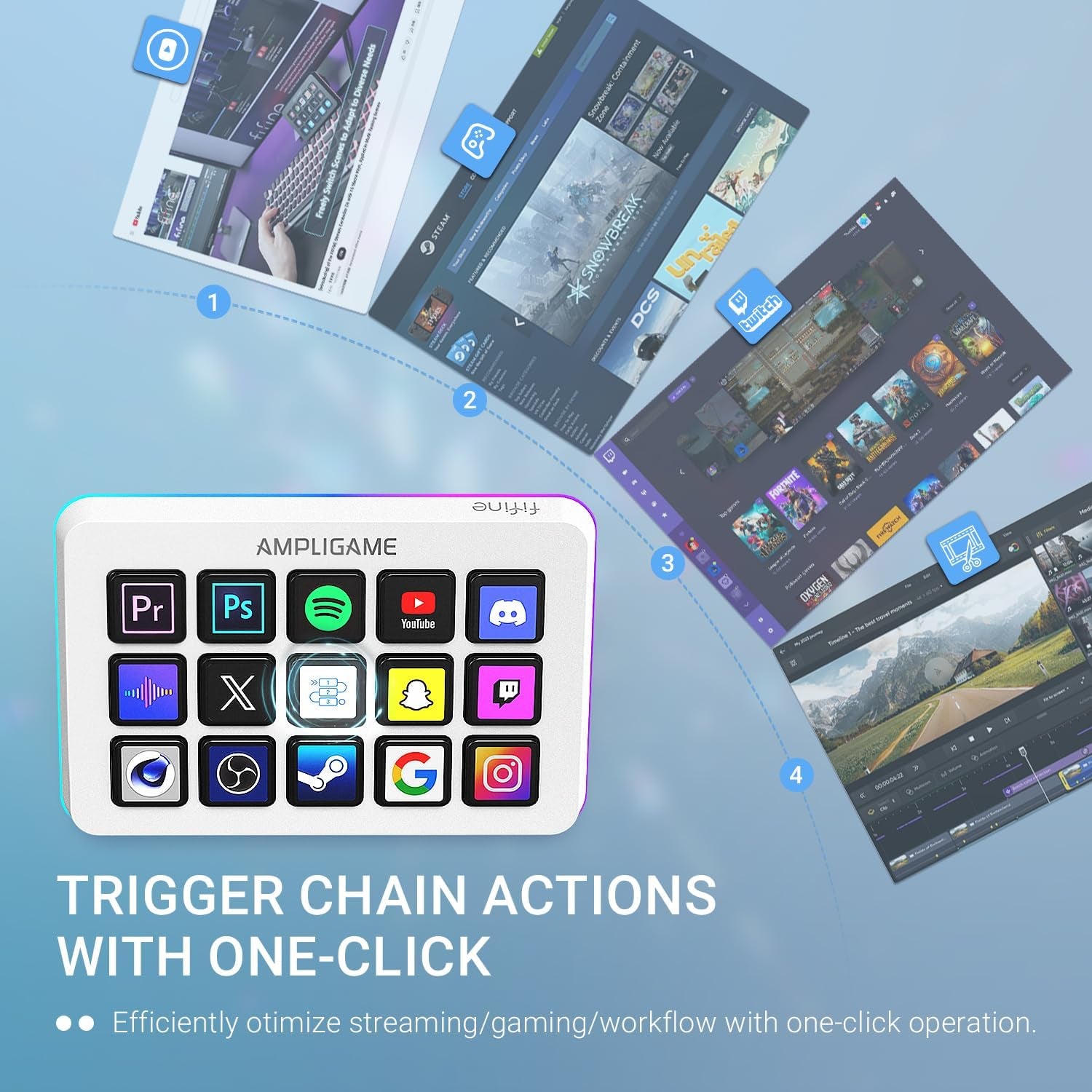 D6W Streaming Keyboard &Amp; Controller
