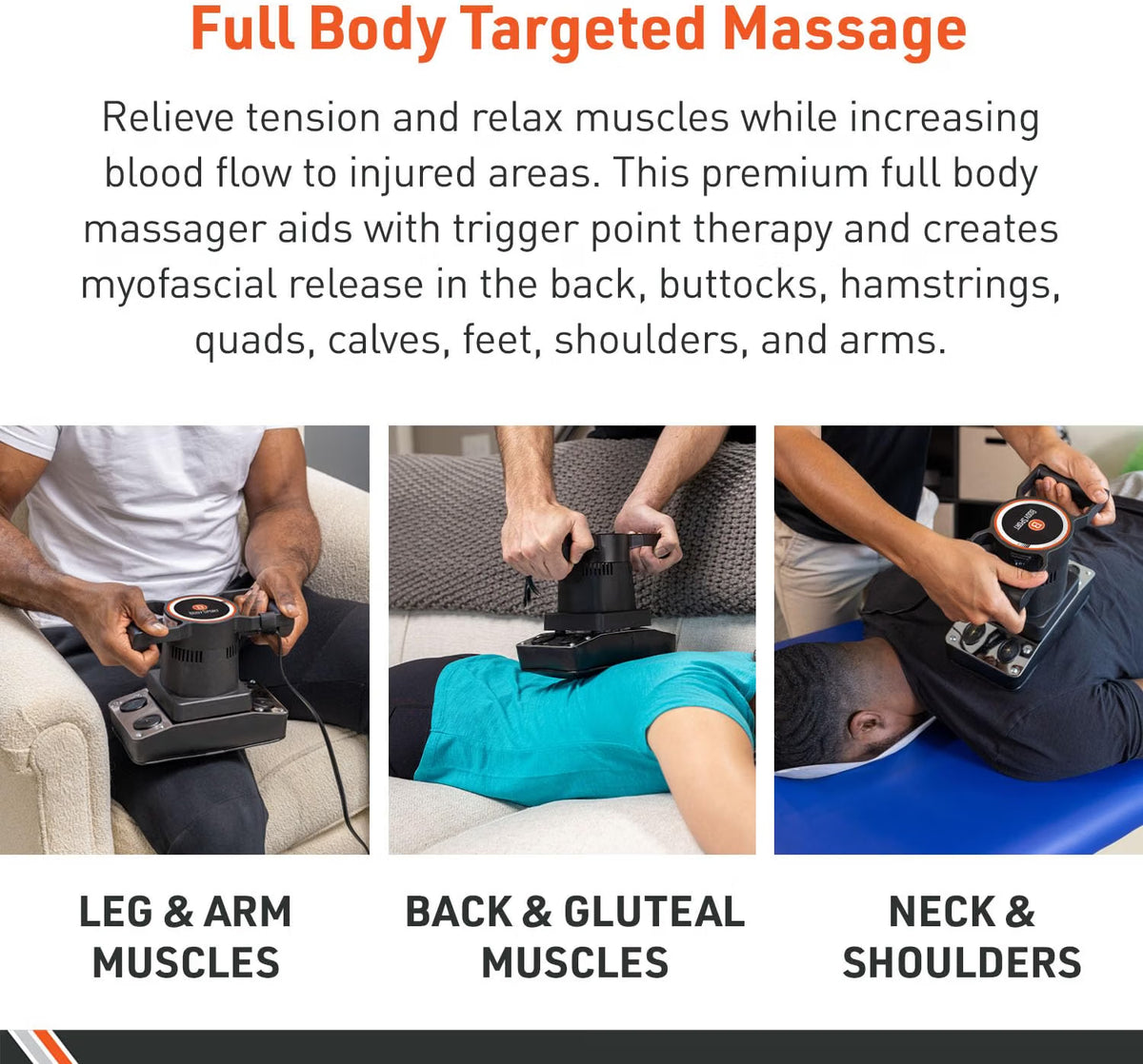 Therapeutic Variable Speed Professional Vibrating Massager for Pain & Aching Muscle Relief – High-Powered, Effective, Chiropractic Myofascial Release Tool & Trigger Point Therapy