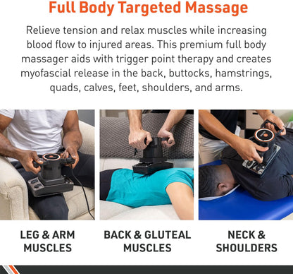 Therapeutic Variable Speed Professional Vibrating Massager for Pain & Aching Muscle Relief – High-Powered, Effective, Chiropractic Myofascial Release Tool & Trigger Point Therapy