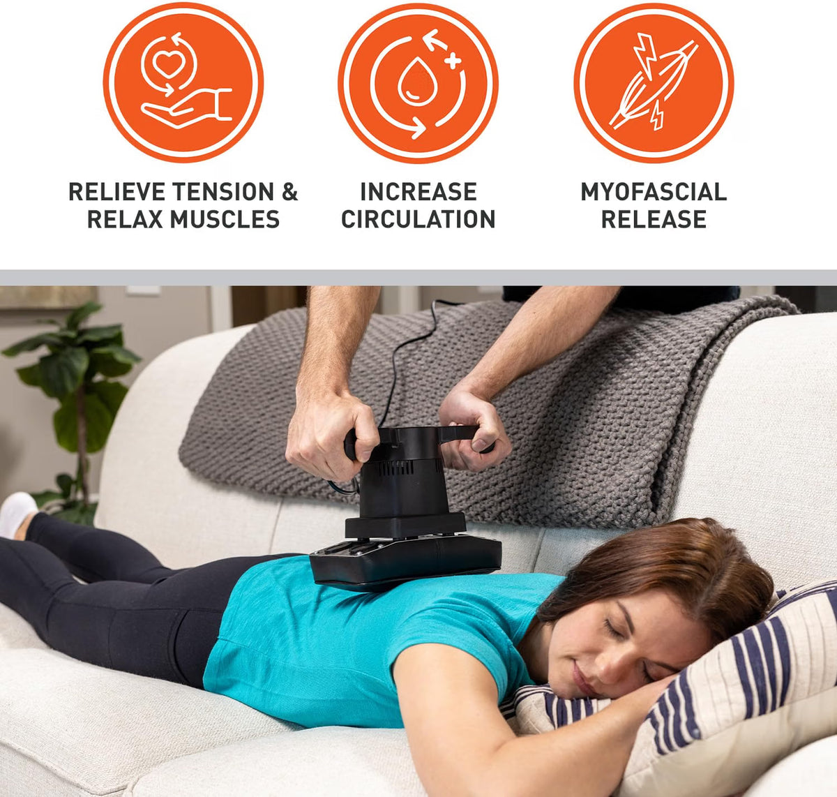 Therapeutic Variable Speed Professional Vibrating Massager for Pain & Aching Muscle Relief – High-Powered, Effective, Chiropractic Myofascial Release Tool & Trigger Point Therapy
