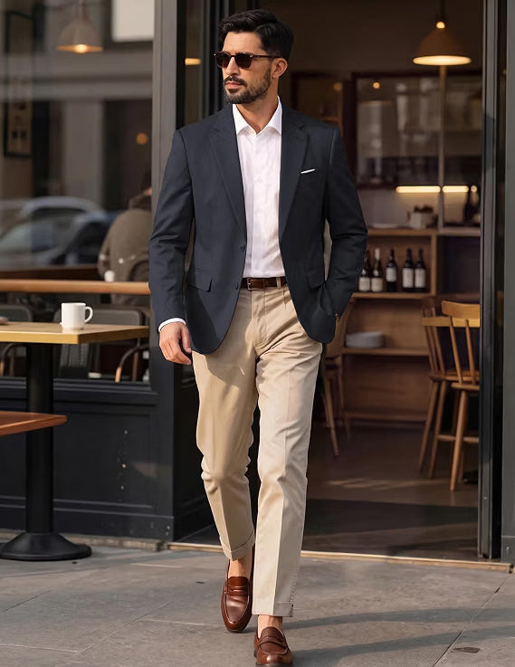 Men's Sport Coat Slim Fit Suit Jacket for Men Two Button Sport Coat for Wedding, Casual