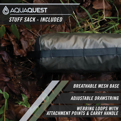 Guide Tarp – Ultralight Waterproof (5,000 Mm) Seam-Taped 40D Ripstop Rain Fly for Backpacking, Stealth Camping & Thru-Hiking