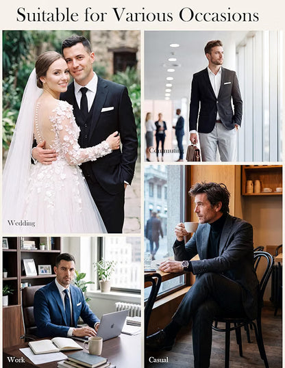 Men's Sport Coat Slim Fit Suit Jacket for Men Two Button Sport Coat for Wedding, Casual