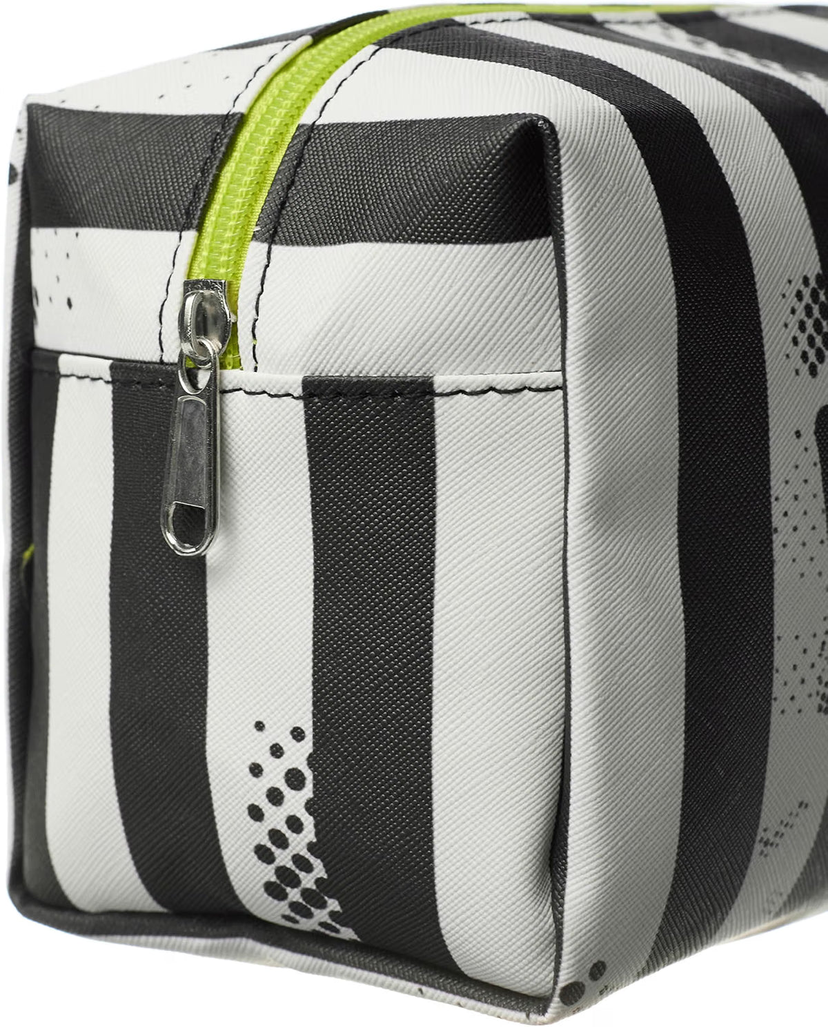 Beetlejuice Multicoloured Makeup Bag | Women'S Cosmetic Pouch with Stripe Design | Adults Beetlejuice Logo Makeup Holder