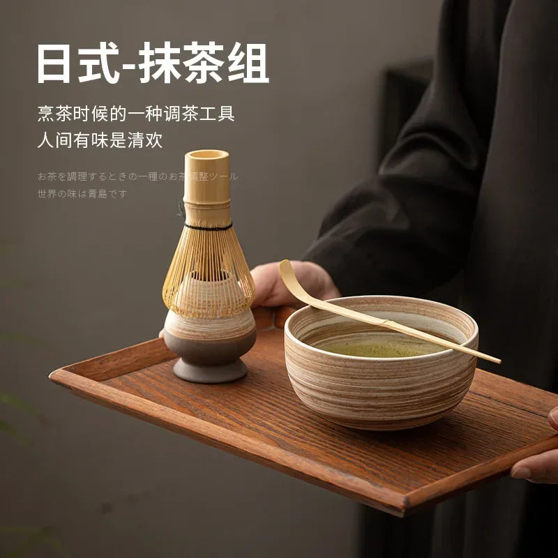 Japanese Matcha Set Safe Bamboo Whisk Teaspoon Tea Sets Indoor Beverage Shop Tea-Making Tools Accessories Birthday Gifts Home