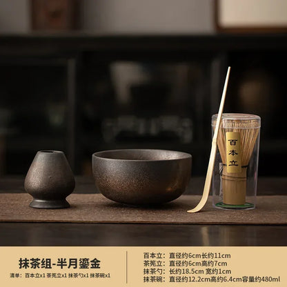Japanese Matcha Set Safe Bamboo Whisk Teaspoon Tea Sets Indoor Beverage Shop Tea-Making Tools Accessories Birthday Gifts Home