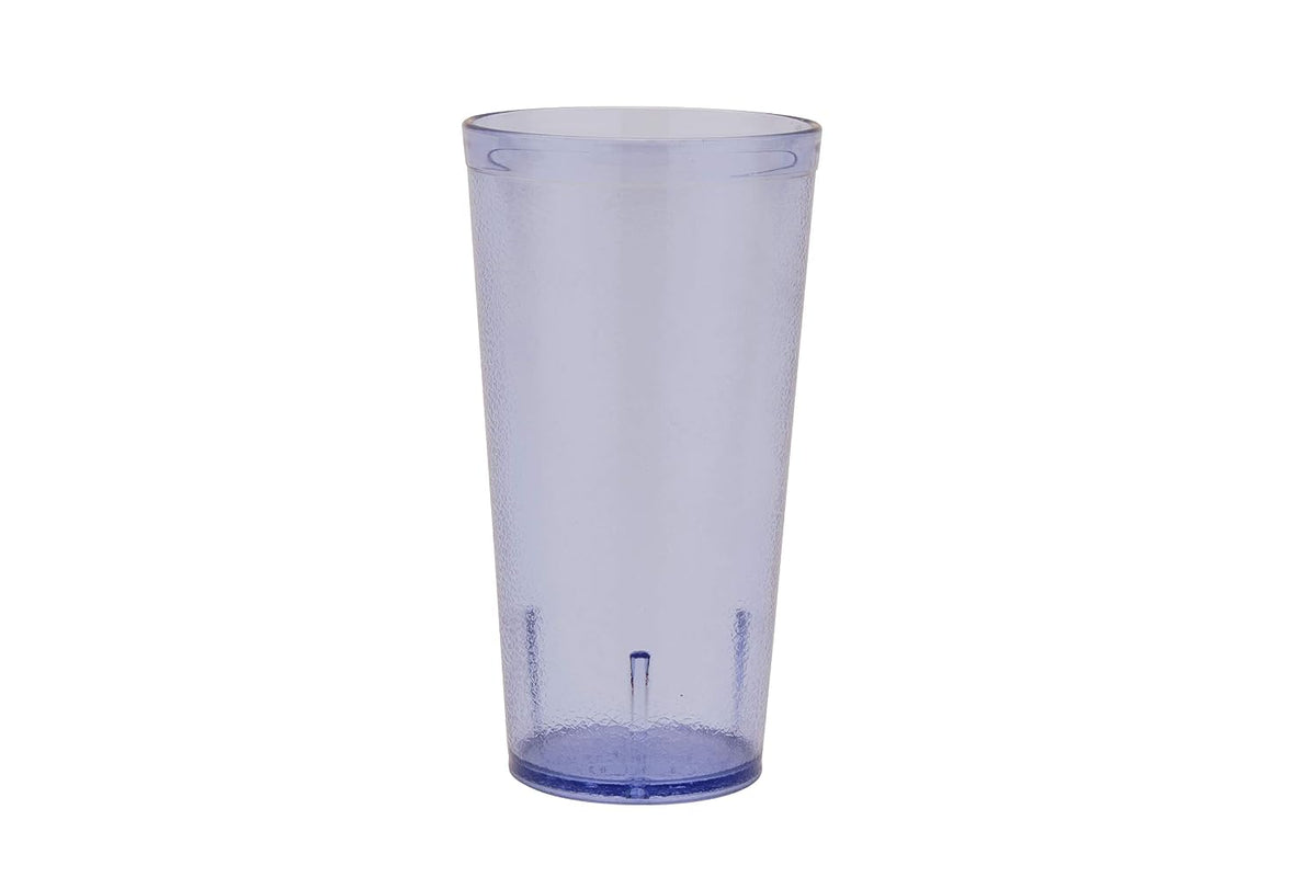 G.E.T. 6620-1-BL-EC Heavy-Duty Plastic Restaurant Tumblers, 20 Ounce, Blue (Set of 4) | Dishwasher Safe, Bpa-Free, Shatterproof, Stackable, Restaurant Service, Great for Water, Juice, Soft Drinks and Cocktails