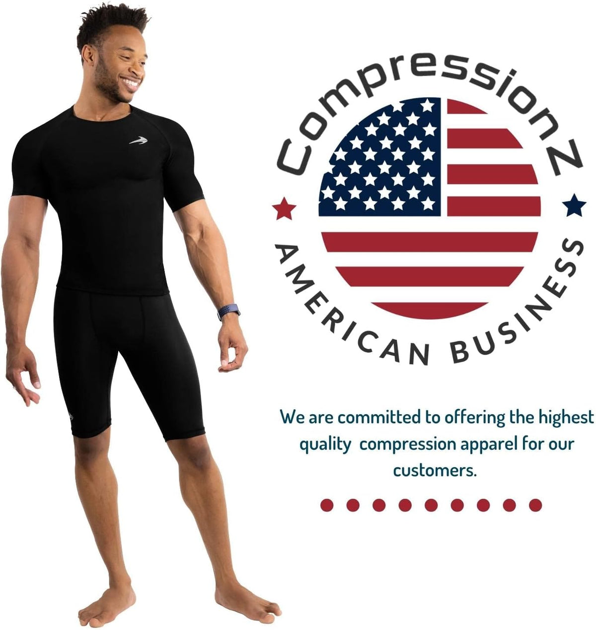 Men'S Compression Shirt - Athletic Base Layer for Workouts Running Dry Fit Athletic Training