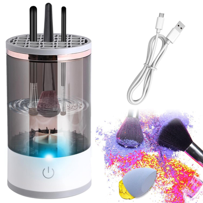 Electric Makeup Brush Cleaner,  Makeup Brush Cleaner Machine with Brush Clean Mat, Automatic Cosmetic Brush Cleaner Makeup Brush Tools for All Size Beauty Makeup Brushes Set, Gift for Women Wife