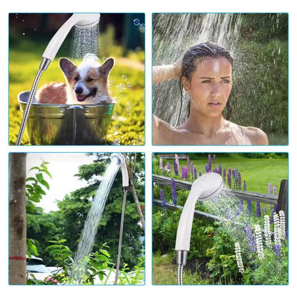 RV Portable Camping Shower Outdoor USB Rechargeable Electric Shower Pump for Household Camping Washing Gardening Pet Cleaning