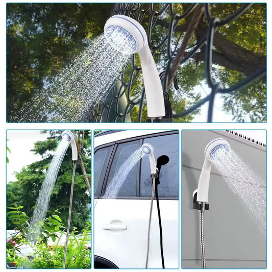 RV Portable Camping Shower Outdoor USB Rechargeable Electric Shower Pump for Household Camping Washing Gardening Pet Cleaning