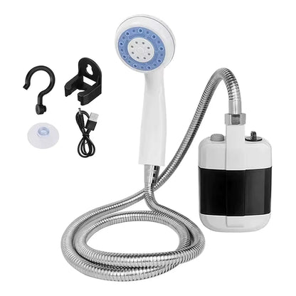 RV Portable Camping Shower Outdoor USB Rechargeable Electric Shower Pump for Household Camping Washing Gardening Pet Cleaning