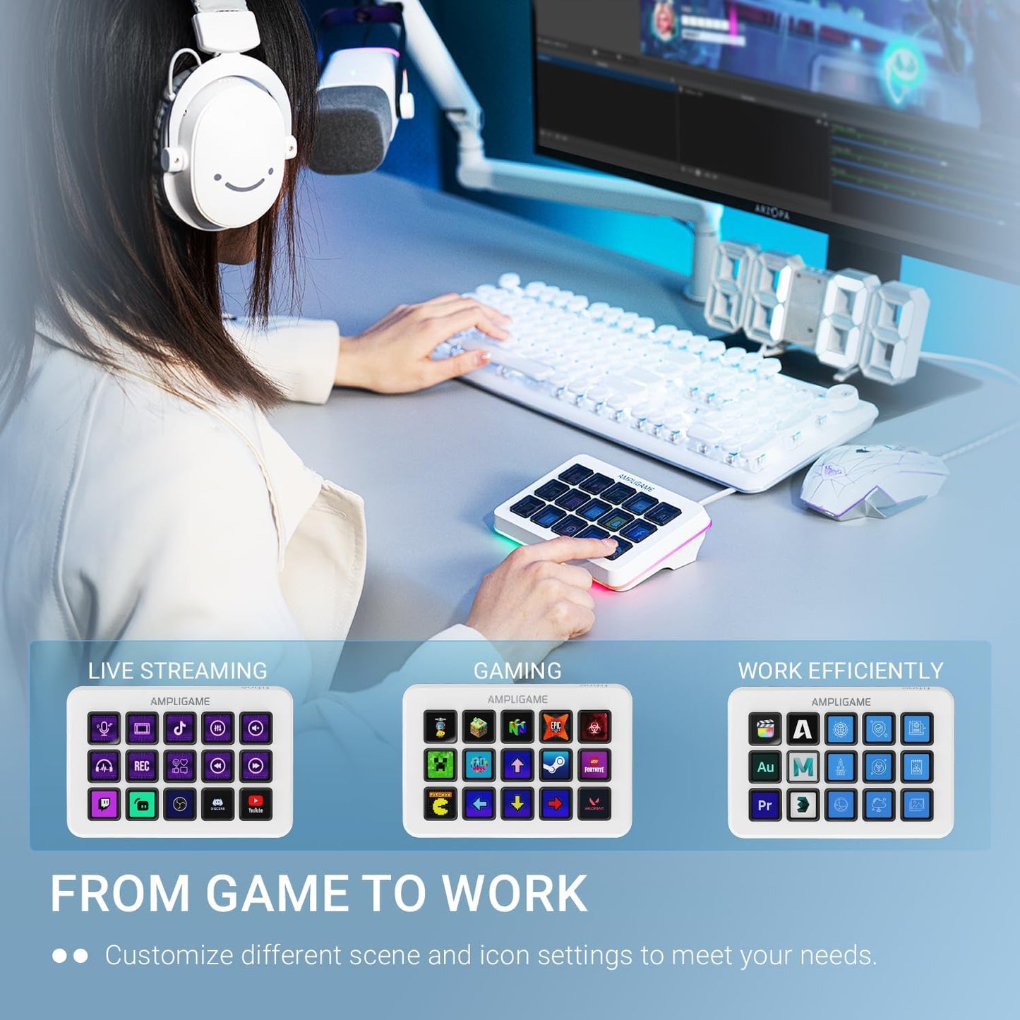 D6W Streaming Keyboard &Amp; Controller