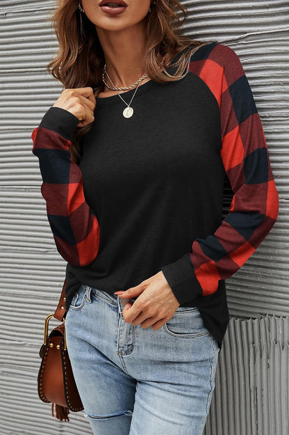 Womens Long Sleeve Shirts Crew Neck Casual Tops Fashion Loose Fit Trendy Tunic Outfits Clothes