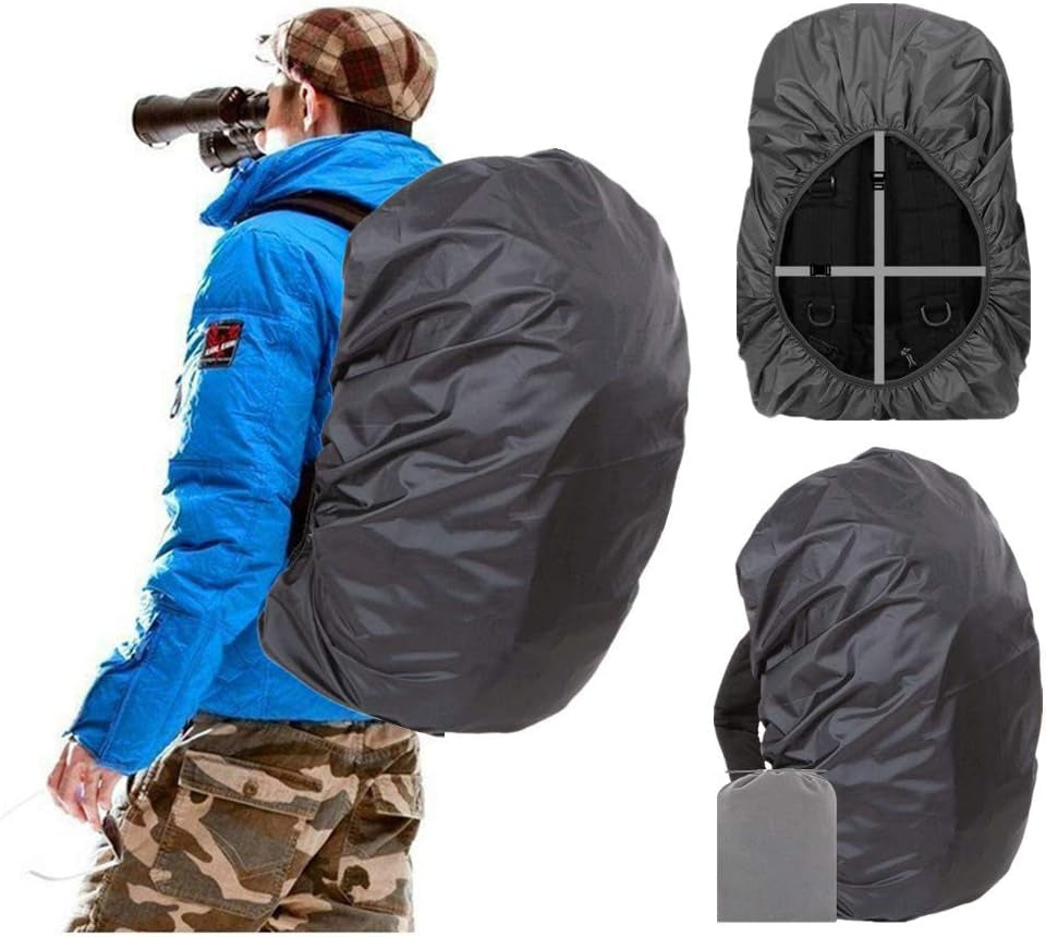 12000Mm Waterproof Backpack Rain Cover for Hiking Camping Travel | 12000Mm Ultra-Waterproof, Upgraded Ultra-Strong Multilayer Fabric, Antislip Cross-Buckle Strap, for Outdoor Commuting School