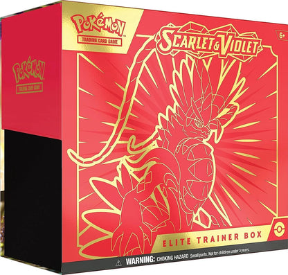 Pokemon Trading Card Game: Scarlet & Violet Elite Trainer Box - Easy to Play (Red or Purple)
