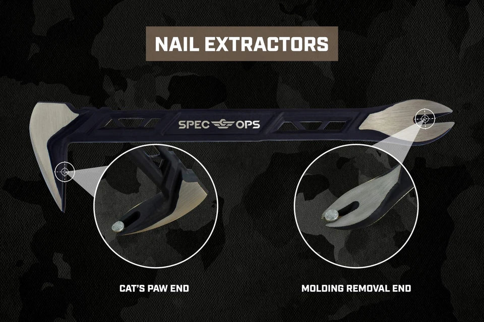 Tools Nail Puller Cats Paw Pry Bar for Prying, Demolition & Nail Pulling, High-Carbon Steel, 10 Inch